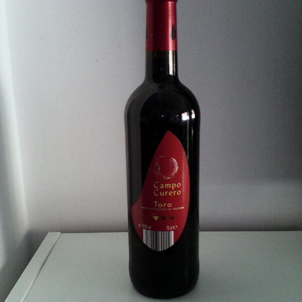 Vino tinto de Toro, botella de 75 cl